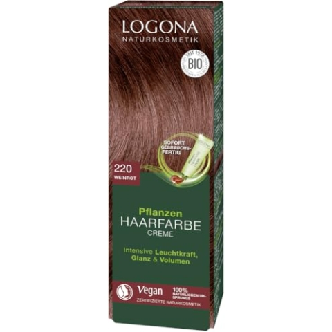 Pflanzen Haarfarbe Creme 220 weinrot