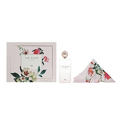 Ted Baker Mia Set 100 ml Eau de Toilette Spray + Haar-/Beutelbinder – 1 Set