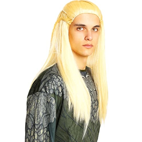 Funidelia | Legolas Perücke - Der der Ringe 100% OFFIZIELLE für Herren und Damen Der Herr der Ringe, Film und Serien, Hobbit, Der Herr der Ringe - Farben: Bunt, Zubehör für Kostüm