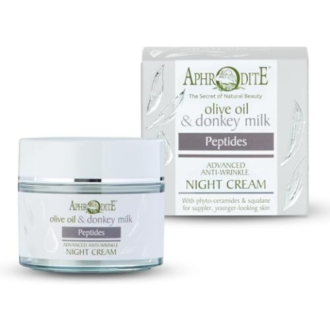 Aphrodite Anti-Wrinkle & Anti-Pollution Night Cream. Daily night treatment to soothe skin and improve skin elasticity (50 ml / 1.70 fl oz) (Anti-Wrinkle & Anti-Pollution)