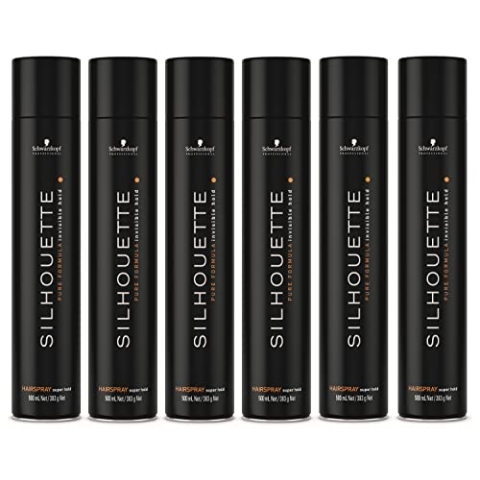 Schwarzkopf 6x Silhouette Super Hold Haarspray je 500 ml = 3000 ml