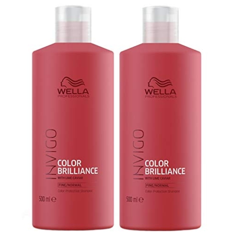 2er Color Brilliance Shampoo Invigo Wella Professionals für feines bis normales Haar 500 ml