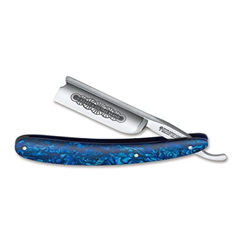 BÖKER Manufaktur Solingen Rasiermesser Blue Shell 7/8 Barber´s Notch