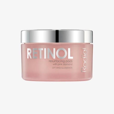 Rodial Retinol Resurfacing Pads Night (50 Pads), verjüngendes Komplex mit Retinol, Hyaluronsäure und Niacinamid für hydratisierte und verjüngte Haut, Anti-Aging- und Poren-verkleinernde Formel