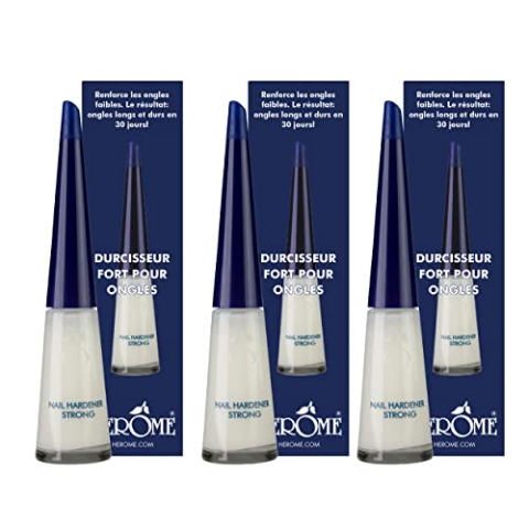 Herome 3-Pack Nagelhärter Stark- Nagelverstärker Garantiert Feste Nägel Innerhalb von 30 Tagen. (Strong) - 3 * 10ml.