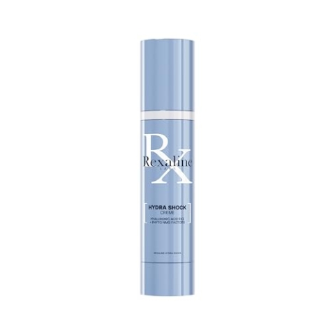 Rexaline - Hydra-Dose optimal feuchtigkeitsspendende Pflege - Anti-Faltencreme mit Hyaluronsäure - Anti-Aging Gesichtspflege - Tages- und Nachtcreme - für alle Hauttypen - Cruelty free - 50 ml