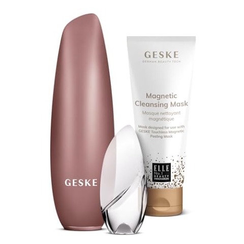 GESKE SmartAppGuided™ Touchless Magnetic Peeling Mask | 5 in 1 + GESKE Magnetic Cleansing Mask | Set inklusive passender Maske | Beauty-Bundle