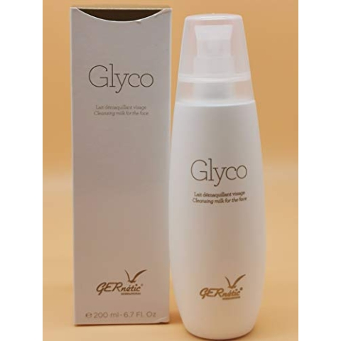 Gernetic Glyco 200ml - Milde Reinigungsmilch für jeden Hauttyp, sanfte Make-up-Entfernung, feuchtigkeitsspendend, ideal für trockene & reife Haut, für Gesicht, Augen & Lippen