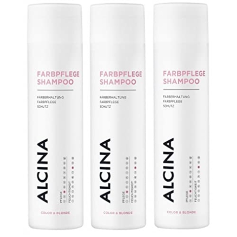 3er Feuchtigkeits Farbpflege Shampoo Alcina 250 ml