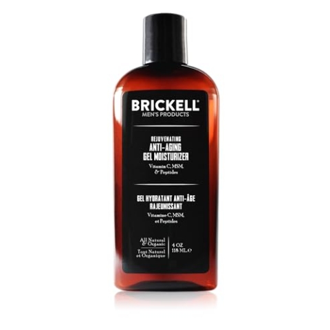 Brickell Men's Verjüngende Anti-Aging-Gel-Feuchtigkeitscreme für Männer, Natürlich und Biologisch, Schnell Einziehende Feuchtigkeitscreme, Reduziert Feine Linien und Falten (Duftend, 118 ml)