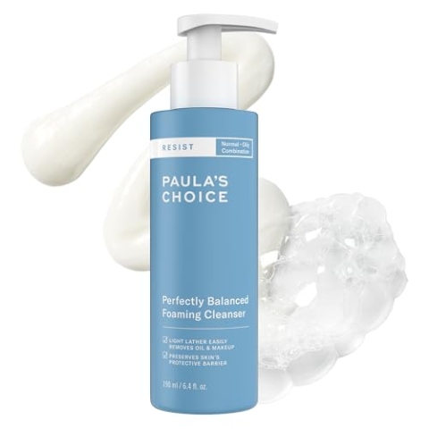 Paula'S Choice Anti-Aging Moisturizing Foaming Cleaner für Mischhaut und fettige Haut 190ml Weiß
