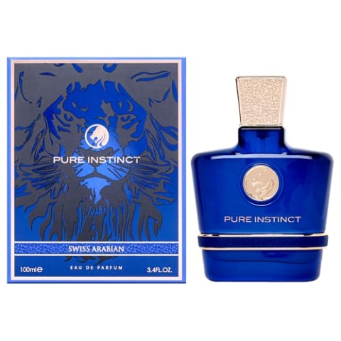 Swiss Arabian Pure Instinct Eau de Parfum Unisex 100ML - Kühne Aromatische Holzige Duftnote mit Zitrusfrüchten, Gewürzen und Erdigem Patchouli - Für den Unbesiegbaren Geist