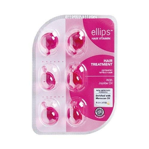 Ellips Ellips Hair Vitamin Hair Treatment 6 Blatt Sheet Pink