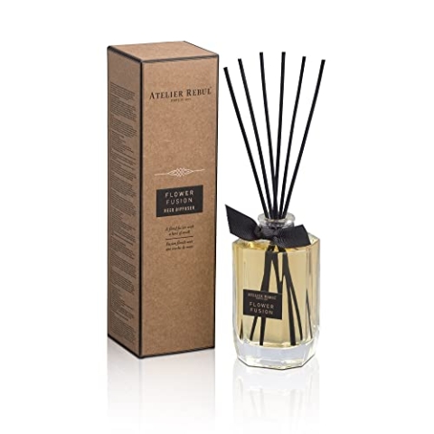 ATELIER REBUL FLOWER FUSION DUFTSTÄBCHEN (200ml) - Blumiger Fusion Duft - Duftstäbchen für eine herrliche Raumatmosphäre, verströmt einen frischen und fröhlichen Duft
