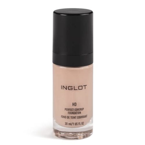 Inglot HD Perfect Coverup Foundation, Für einen langanhaltenden Effekt mit HD Pigmenten, Hypoallergen, natürliches, makelloses Aussehen, mit weißen Trüffelextrakts, 30 ml : 72