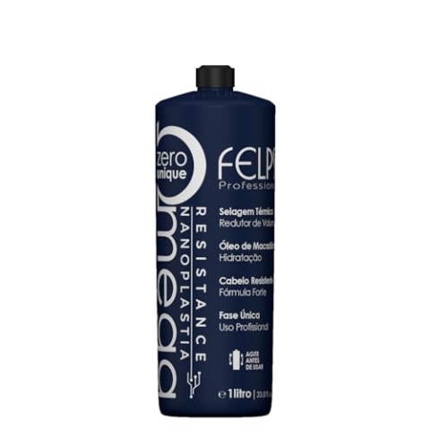 Felps Professional Omega - Thermal Sealing and Zero Unique Nanoplasty - Straightening & Smoothing Hair Treatment - Amino & Tenino Acids - For All Hair Types - 1L/33. 81fl.oz