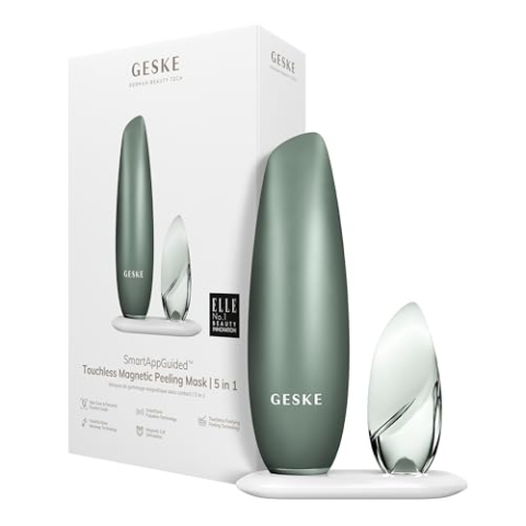 GESKE | SmartAppGuided™ Touchless Magnetic Peeling Mask 5 in 1 | Magnetische Gesichtsmaske | Entfernt Unreinheiten | Facemask | Porenreinigung | Pflege für Frauen & Männer | Gesichtsmasken