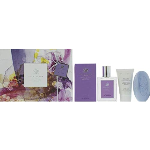 Acca Kappa Wisteria Glicine Eau de Parfum, Geschenkset, Eau de Parfum, 100 ml, Seife, 150 g, Handcreme, 75 ml