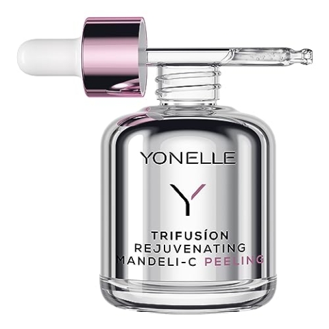 YONELLE TRIFUSION Mandel Peeling Gesicht mit Vitamin C - Gesichtspeeling Verjüngt das Hautbild mit Mandelic Acid - Reinigt, Hellt Pigmentflecken- Für jeden Hauttyp - 50 ml