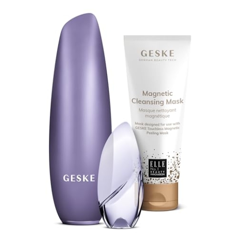 GESKE SmartAppGuided™ Touchless Magnetic Peeling Mask | 5 in 1 + GESKE Magnetic Cleansing Mask | Set inklusive passender Maske | Beauty-Bundle