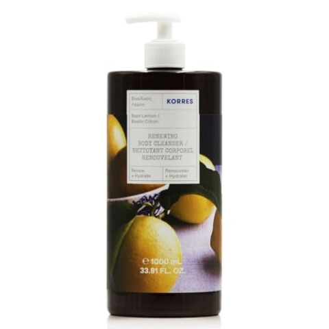 KORRES Renewing Body Cleanser Basilikum Zitrone, 1 l, 2 Stück