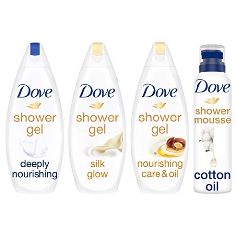 6er Pack - Dove Duschschaum Deeply Nourishing mit Cotton Oil - 200ml