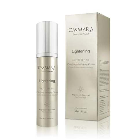 Casmara I Lightening Clarifying Cream | LSF 50 | Anti-Aging, depigmentierend und fleckenabweisend, 50 ml