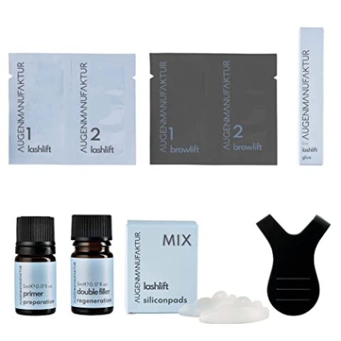 Augenmanufaktur Wimpern & Augenbrauen Lifting Kombi Kit - für voluminösere Lashes und Brows, sowie einen ausdrucksvoller Wimpernschwung ganz ohne Wimpernzange (Maxi)