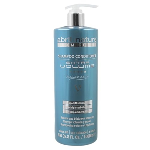 abril et nature - Professionelles Friseurshampoo Age Reset - Volumeneffekt - Für feines Haar - Verdickt die Haarfaser - Regeneriert und verjüngt - Sorgt für gesundes und kräftiges Aussehen - 1000 ml