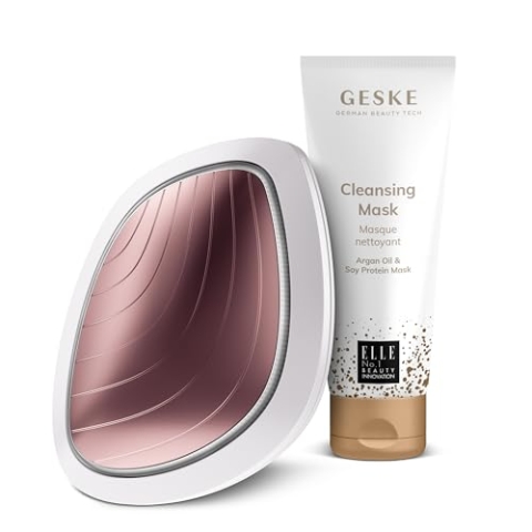 GESKE | SmartAppGuided™ Sonic Warm & Cool Mask | 9 in 1 + GESKE Cleansing Mask | Set mit passender Kosmetik-Zugabe | Beauty-Bundle