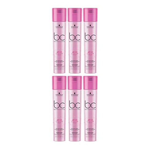 Schwarzkopf 6 er Pack Schwarzkopf BC Color Sulfate- free Micellar Shampoo 250 ml