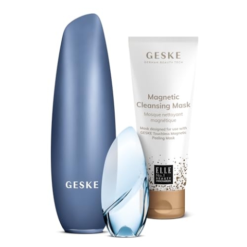GESKE SmartAppGuided™ Touchless Magnetic Peeling Mask | 5 in 1 + GESKE Magnetic Cleansing Mask | Set inklusive passender Maske | Beauty-Bundle