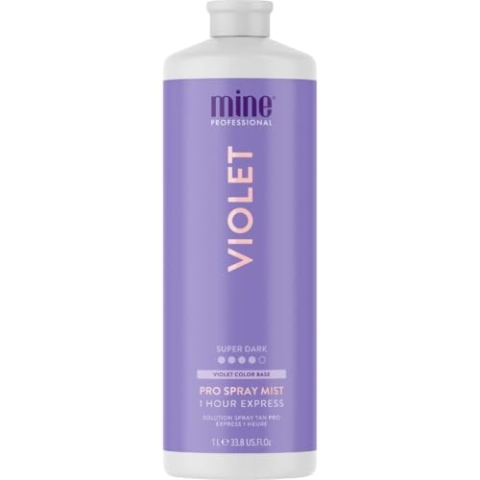 MINETAN BODY.SKIN Profi-Sprühbräune Von Violet Sprühbräune Ein Sattes Warmes Besonders Dunkelbraunes Finish 1-Stündige Expressbräuner, Brown, 1000 ml