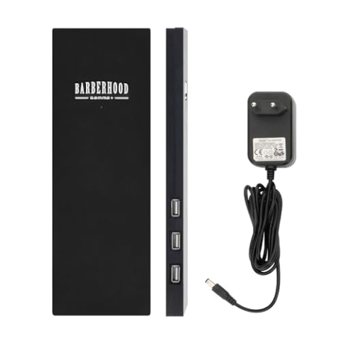 GAMMA+ USB-Ladestation Cable Block, Schnellladung für Haarschneider, 3 USB-Anschlüsse, Tragbar, Zubehör für Friseure und Barbiers