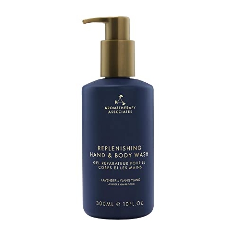 Aromatherapy Associates Auffüllendes Hand- und Körperwaschmittel – angereichert mit hydrolysiertem Haferprotein, Lavendel, Ylang Ylang, Ho-Holz, feuchtigkeitsspendend