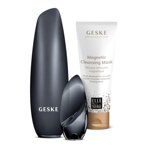 GESKE SmartAppGuided™ Touchless Magnetic Peeling Mask | 5 in 1 + GESKE Magnetic Cleansing Mask | Set inklusive passender Maske | Beauty-Bundle