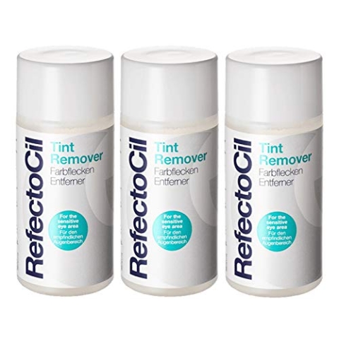 3er Refectocil Tint Remover Farbflecken Entferner für Augenbrauen und Wimpernfarbe 150 ml