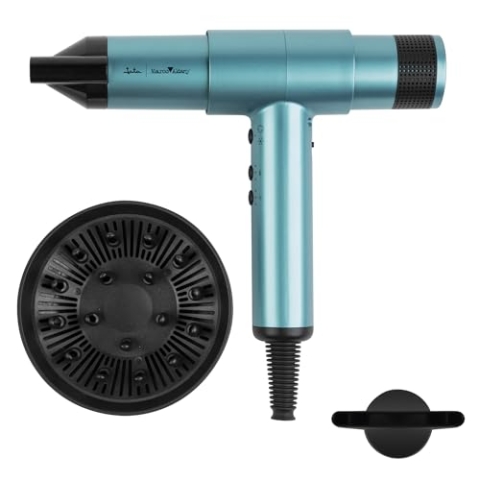 JATA JBSC5577 Professioneller Ionen-Haartrockner, 2000 W, Rahmen Aldany, BLDC-Motor, 110.000 U/min, schnelle Trocknung, Temperatur- und Geschwindigkeitsregelung, gesundes Haar, glänzend, kein Frizz