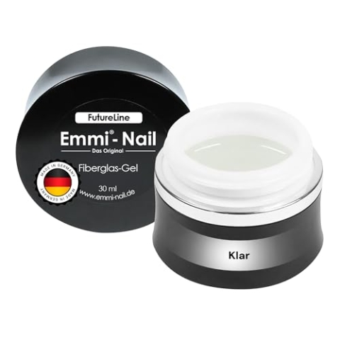 Emmi-Nail Futureline Fiberglas-Gel – LED UV Aufbaugel für extrem stabile Gelnägel – Mittelviskos, flexibel & selbstglättend – Perfekt für C-Kurve, Schablonen & Naturnagelverstärkung – 50ml