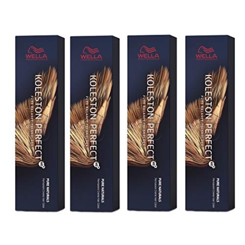 4er Wella Koleston Perfect ME+ 6/00 Dunkelblond Natur Intensiv 60 ml