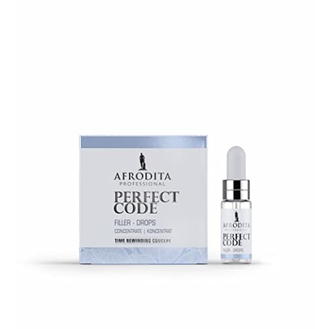 Afrodita Professional PERFECT CODE FILLER-DROPS-Konzentrat | 5ml | 60 % Peptide-Komplex | Dermatologisch getestet | Alle Hauttypen | Vegan