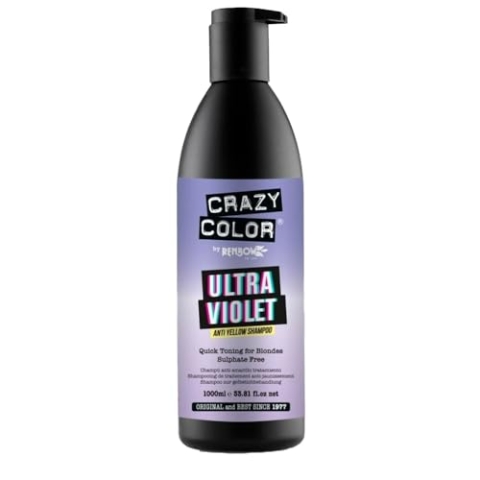 Crazy Color Silber Shampoo Ultra violet / Ultra blonde 1L Lila