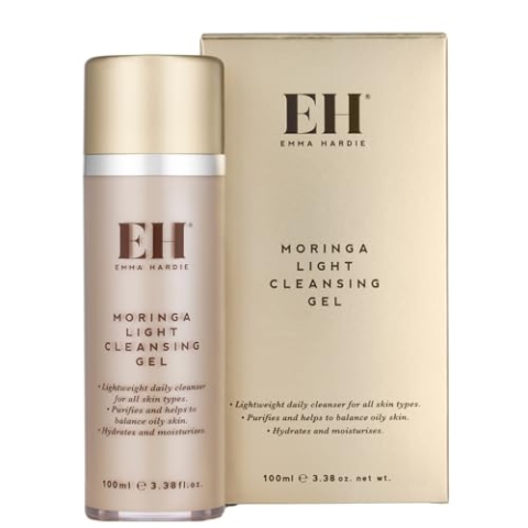 Emma Hardie 100ml Moringa-Reinigungsgel zur Täglichen Anwendung, Klärt, Reinigt und Trägt Dazu Bei, das Gleichgewicht von öliger Haut Wiederherzustellen, Spendet Feuchtigkeit, Vegan & Tierversuchsfrei