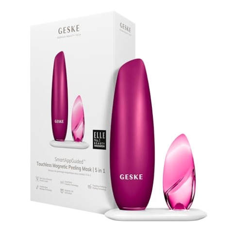 GESKE | SmartAppGuided™ Touchless Magnetic Peeling Mask 5 in 1 | Magnetische Gesichtsmaske | Entfernt Unreinheiten | Facemask | Porenreinigung | Pflege für Frauen & Männer | Gesichtsmasken