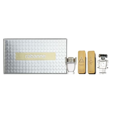 Paco Rabanne Mini-Geschenkset für Herren, Eau de Cologne, 100 ml (4 x 0,2 oz), Mini-Reisevariante