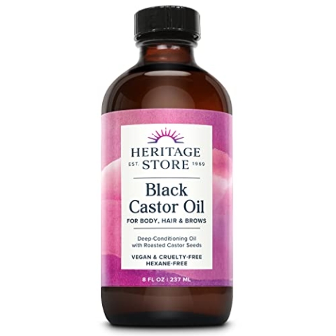 Heritage Schwarz castor oil8 unze.