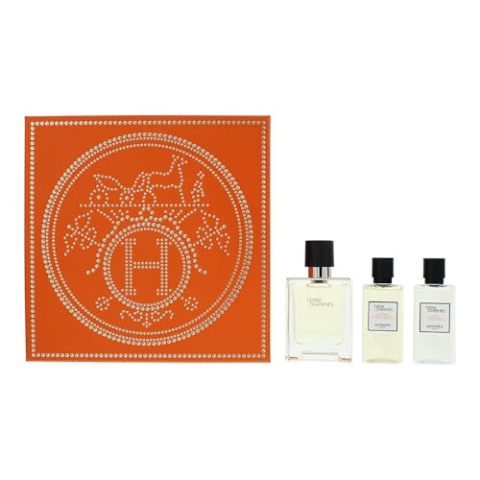 Hermès Terre D'hermès 3-teiliges Geschenkset Eau de Toilette 50 ml – Hair and Body Sho