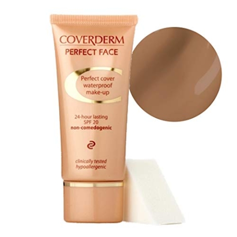 Coverderm Perfect Face Wasserfestes Make-up, LSF 20, 24 Stunden Brenndauer, 30 ml, verschiedene Farbtöne