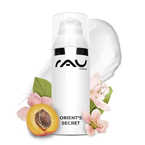 RAU Cosmetics Anti-Aging Creme Orient's Secret – Anti-Falten Tagescreme mit Perlenextrakt, Hyaluronsäure, Shea Butter & Vitamin E, Feuchtigkeitspflege für trockene & reife Haut, 50 ml