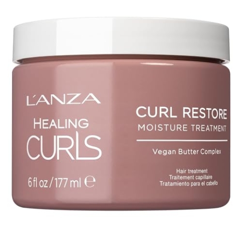 L'ANZA Feuchtigkeitsspendende Lockenkur - Leave-in Creme für mehr Feuchtigkeit, bändigt krauses Haar und schützt vor Hitze, ohne Sulfate und ohne Parabene (177 ml)